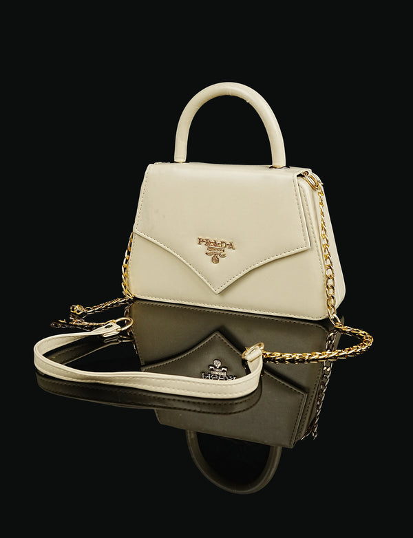 CHIFFON CHIC HANDBAG-CREAM