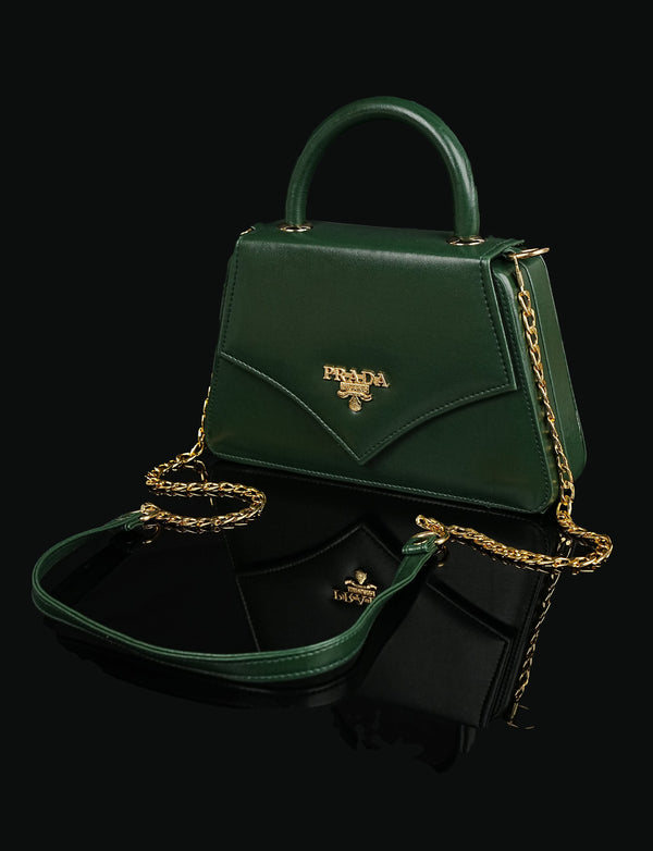 CHIFFON CHIC HANDBAG-GREEN