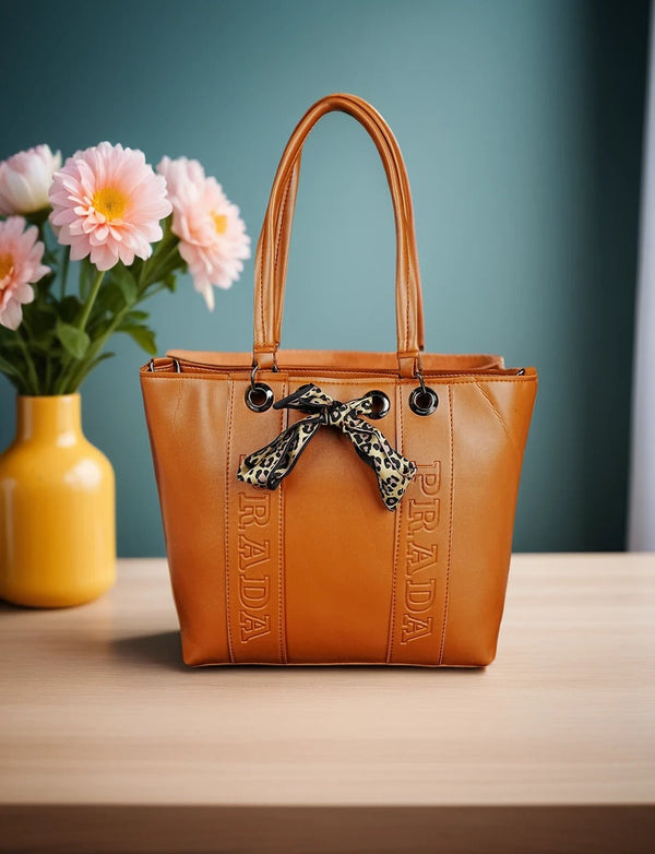 BOW & LEATHER LUXE-BROWN